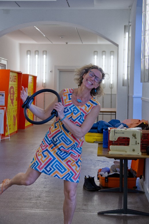 Baumwoll Sommerkleid Abstrakt